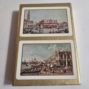 Vintage Dal Negro Treviso Italy Italian Playing Cards Two (2) Sets in Box READ